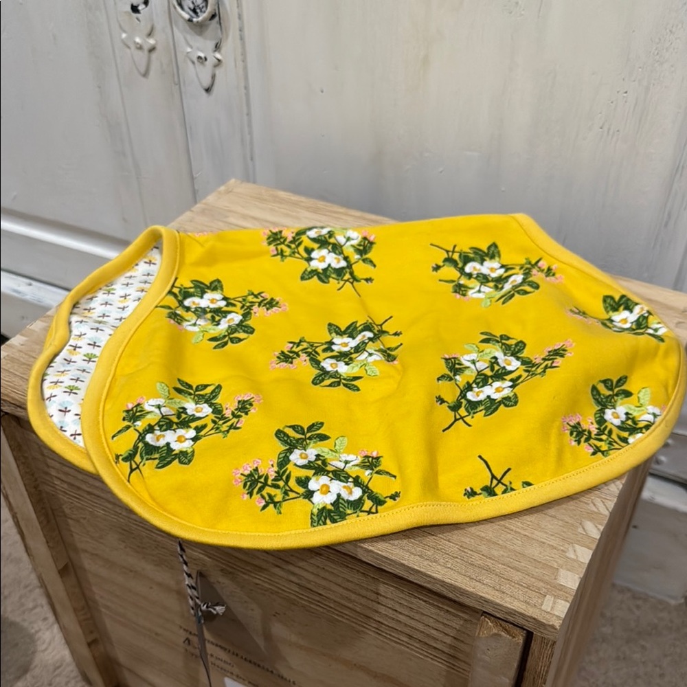 Matilda Jane Floral Yellow Burp cloth